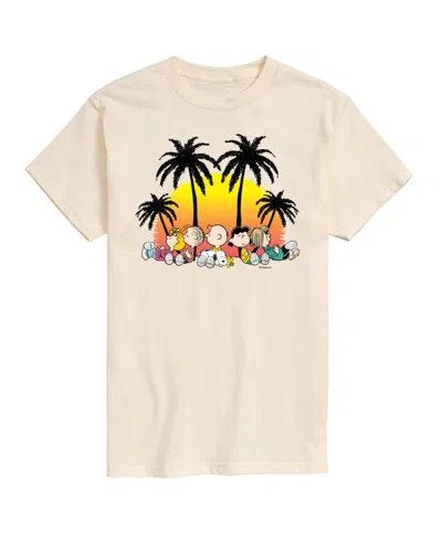 Airwaves Hybrid Apparel Peanuts Summer Mens Short Sleeve Tee In Cream