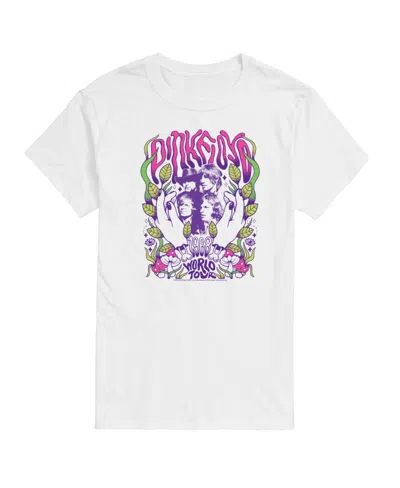 Airwaves Hybrid Apparel Pink Floyd Psychedelic Men's Short Sleeve Tee In White