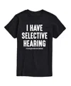 Airwaves Hybrid Apparel Selective Hearing Men's Short Sleeve Tee In Black