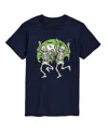 Airwaves Hybrid Apparel Skeletons Dancing Men's Short Sleeve Tee In Blue