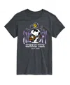 Airwaves Hybrid Apparel Snoopy Summer Tour Mens Short Sleeve Tee In Heather Charcoal