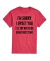 Airwaves Hybrid Apparel Sorry I Upset You Men's Short Sleeve Tee In Heather Red