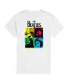Airwaves Hybrid Apparel The Beatles Group Colorful Short Sleeve Tee In White