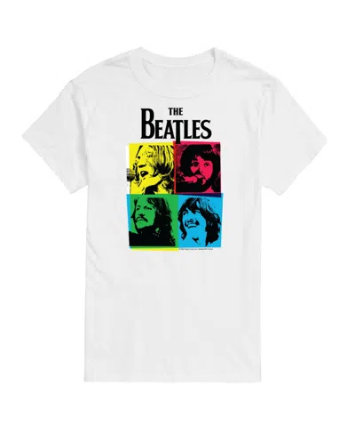 Airwaves Hybrid Apparel The Beatles Group Colorful Short Sleeve Tee In White
