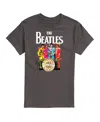 Airwaves Hybrid Apparel The Beatles Group Logo Short Sleeve Tee In Grey