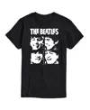 Airwaves Hybrid Apparel The Beatles Group Short Sleeve Tee In Black