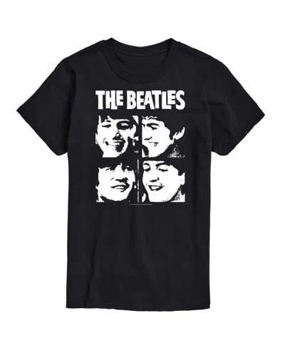 Airwaves Hybrid Apparel The Beatles Group Short Sleeve Tee In Black