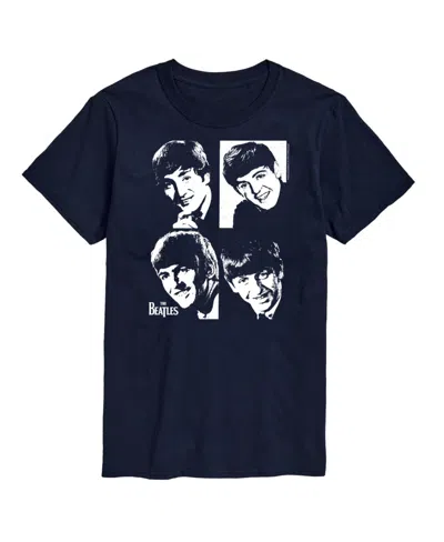 Airwaves Hybrid Apparel The Beatles Group Short Sleeve Tee In Blue