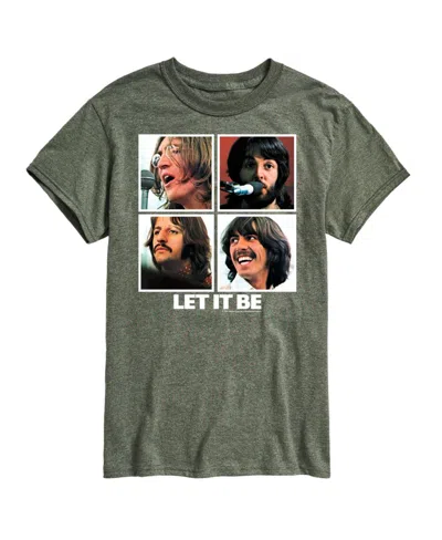 Airwaves Hybrid Apparel The Beatles Group Short Sleeve Tee In Green