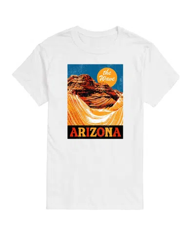 Airwaves Hybrid Apparel The Wave Arizona Mens Short Sleeve Tee In White