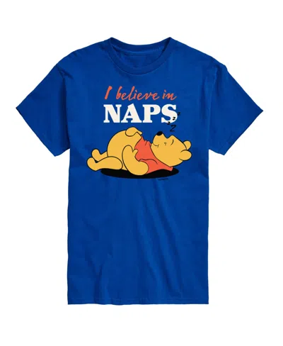 Airwaves Hybrid Apparel Winnie The Pooh Naps Mens Short Sleeve Tee In Blue