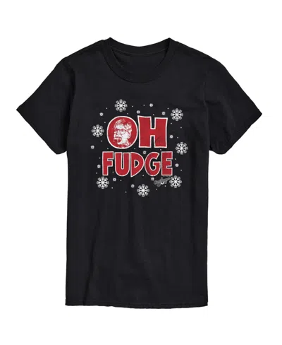 Airwaves Men's A Christmas Story Oh Fudge Short Sleeve Tee In Black
