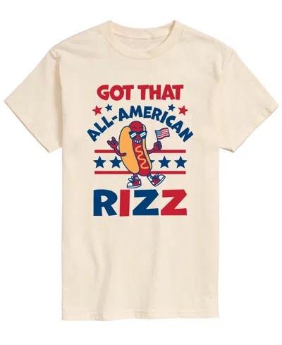 Airwaves Men's All American Rizz Hotdog Short-sleeve Graphic T-shirt In Neutral