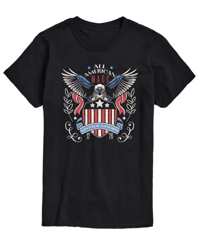 Airwaves Men's All American Vintage Goods Short-sleeve Graphic T-shirts In Black