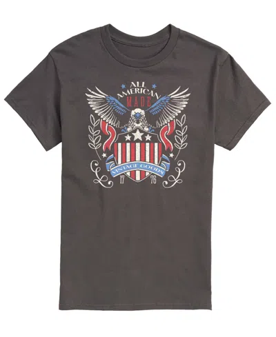 Airwaves Men's All American Vintage Goods Short-sleeve Graphic T-shirts In Gray