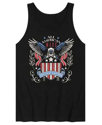 Airwaves Men's All American Vintage Goods Sleeveless Graphic Tank T-shirts In Black