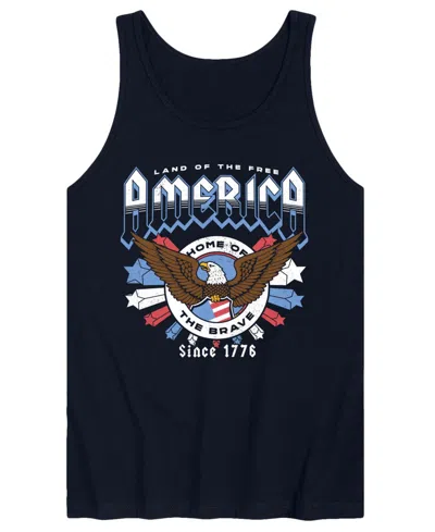 Airwaves Men's America Rock Sleeveless Graphic Tank T-shirts In Blue