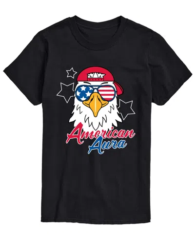 Airwaves Men's American Aura Eagle Short-sleeve Graphic T-shirt In Black