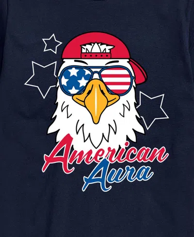 Airwaves Men's American Aura Eagle Short-sleeve Graphic T-shirt In Blue