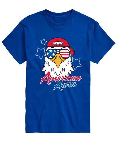 Airwaves Men's American Aura Eagle Short-sleeve Graphic T-shirt In Blue