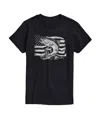 Airwaves Men's American Flag Bass Short Sleeve T-shirt In Black