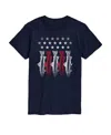 Airwaves Men's American Flag Fish Short Sleeve T-shirt In Blue