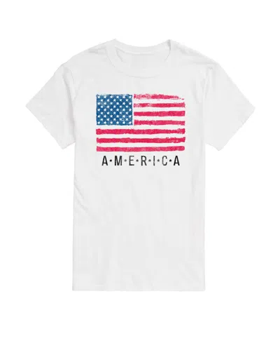 Airwaves Men's American Flag Short Sleeve T-shirt In White