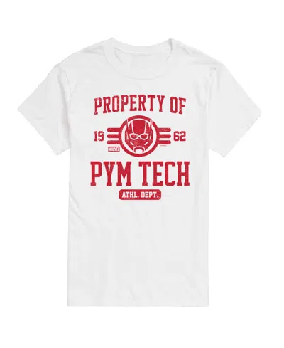 Airwaves Men's Ant-man Property Of Pym Tech Short-sleeve Graphic T-shirt In White