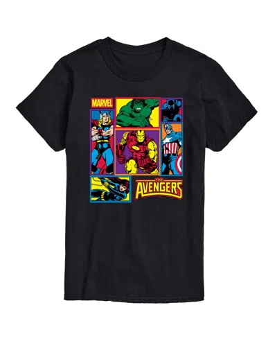 Airwaves Men's Avengers Grid Short-sleeve Graphic T-shirt In Black