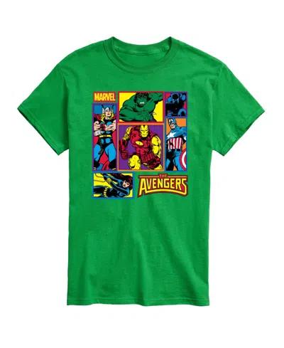 Airwaves Men's Avengers Grid Short-sleeve Graphic T-shirt In Green