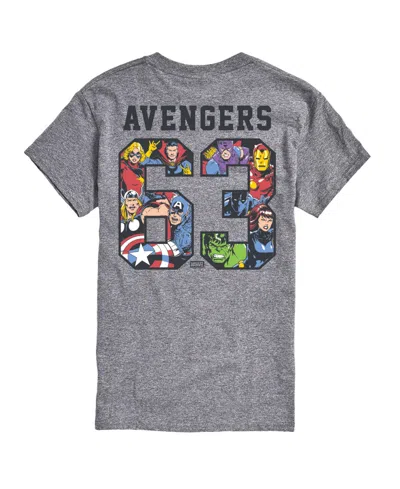 Airwaves Men's Avengers Sporty Short-sleeve Graphic T-shirt In Gray