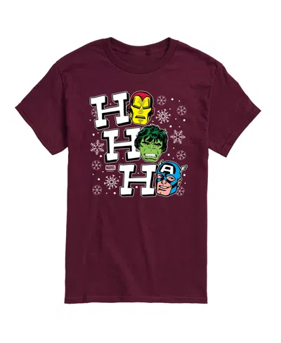 Airwaves Men's Avengers Vintage Short-sleeve Graphic T-shirt In Burgundy