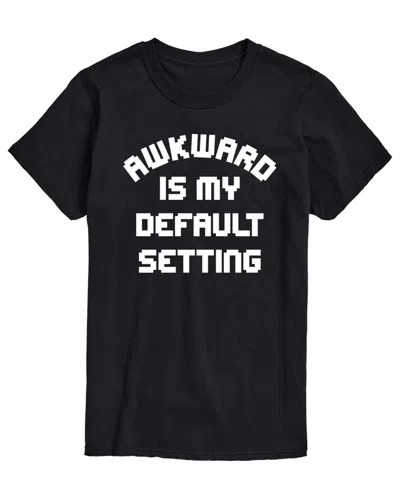 Airwaves Men's Awkward Is My Default Setting Short-sleeve Graphic T-shirt In Black