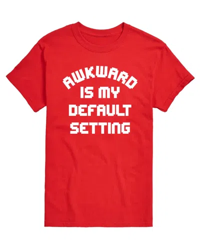 Airwaves Men's Awkward Is My Default Setting Short-sleeve Graphic T-shirt In Red