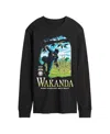Airwaves Men's Black Panther Wakanda Long Sleeve T-shirt In Black