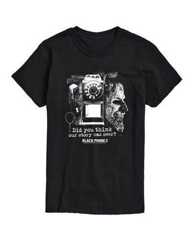 Airwaves Men's Black Phone 2 Collage Short-sleeve Graphic T-shirt