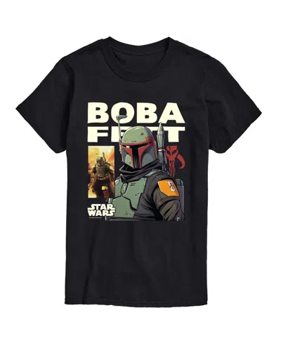 Airwaves Men's Boba Fett Comic Short-sleeve Graphic T-shirt In Black