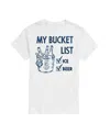 Airwaves Men's Bucket List Ice Beer Summer Short Sleeve T-shirt In White