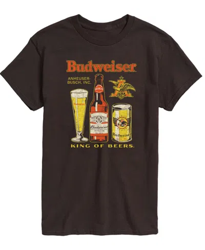 Airwaves Men's Budweiser Core Short Sleeve T-shirt In Brown
