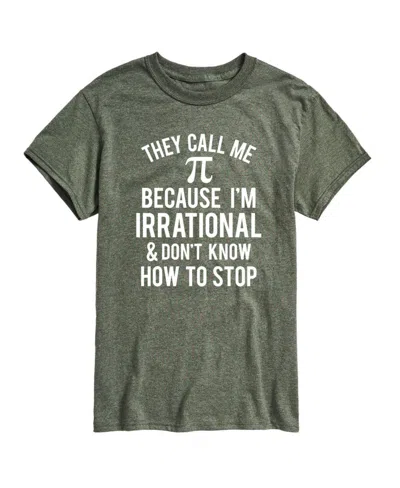 Airwaves Men's Call Me Pi Short Sleeves T-shirt In Green