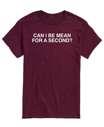 Airwaves Men's Can Be Mean For Second Short-sleeve Graphic T-shirt In Maroon