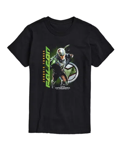 Airwaves Men's Captain America Brave New World Falcon Short Sleeve T-shirt In Black