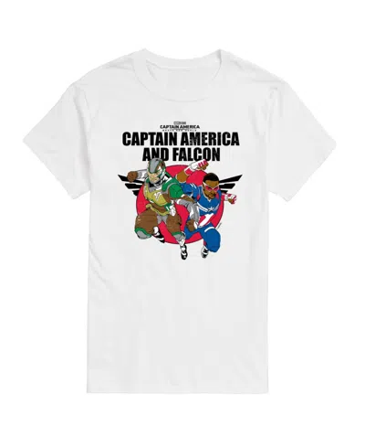 Airwaves Men's Captain America Brave New World Falcon Short Sleeve T-shirt In White