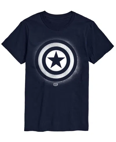 Airwaves Men's Captain America Logo Short-sleeve Graphic T-shirts In Blue
