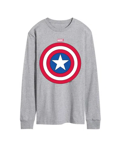 Airwaves Men's Captain America Long Sleeve T-shirt In Gray