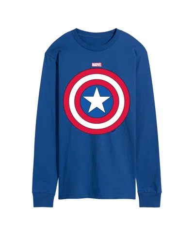 Airwaves Men's Captain America Long Sleeve T-shirt In Blue