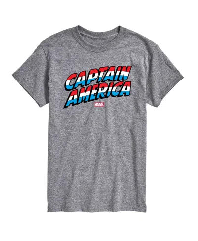 Airwaves Men's Captain America Short Sleeve T-shirt In Gray