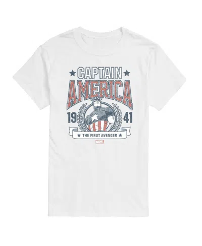 Airwaves Men's Captain America Short Sleeve T-shirt In White