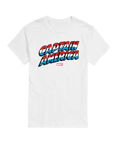 Airwaves Men's Captain America Short Sleeve T-shirt In White