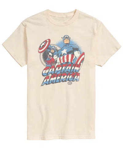 Airwaves Men's Captain America Short-sleeve Graphic T-shirts In Neutral